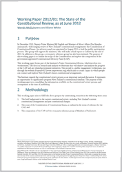 Working Paper 2012/01: The State of the Constitutional Review, as at June 2012 (June 2012)